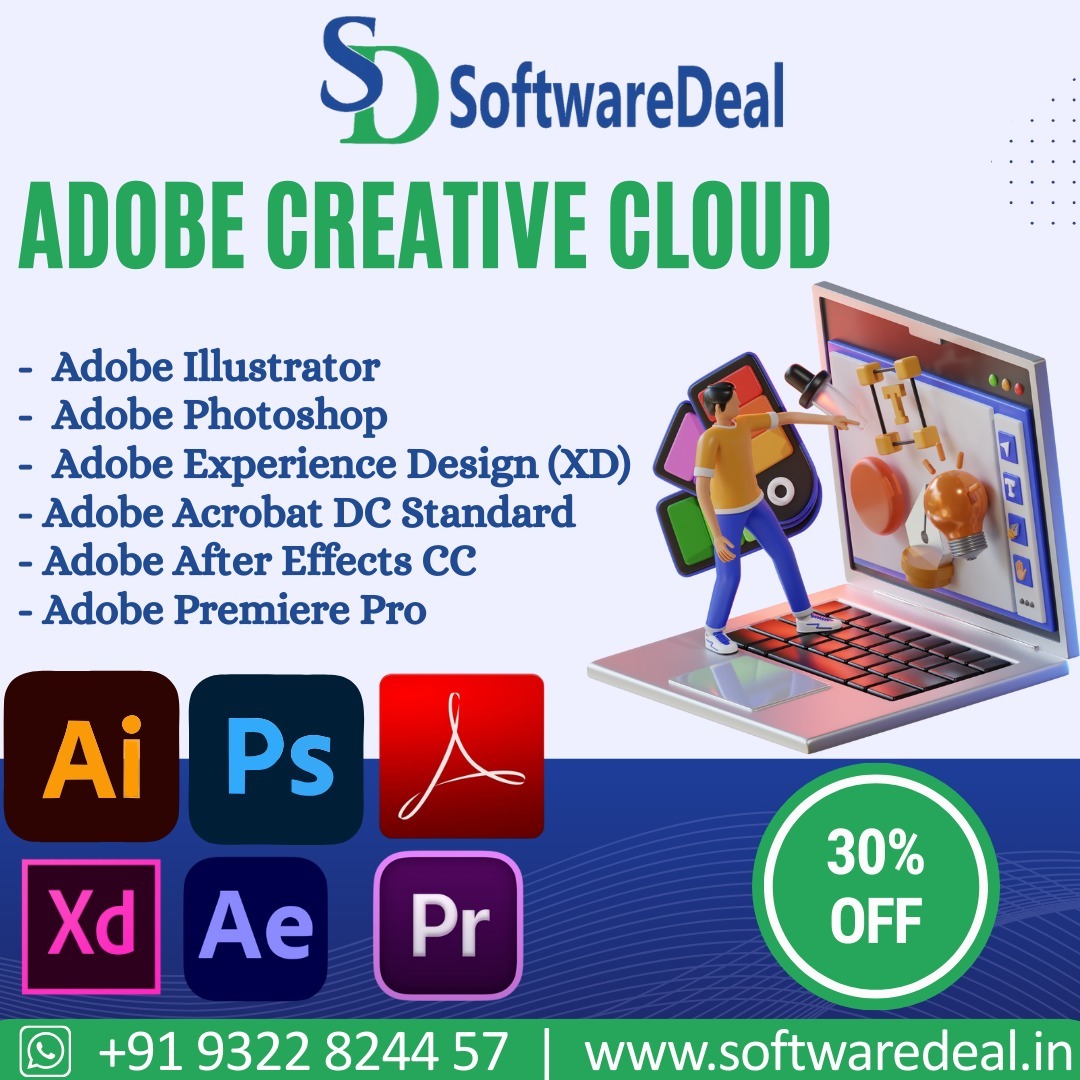  Unleash Your Creativity with Adobe Creative Cloud – Now at 30% OFF! 